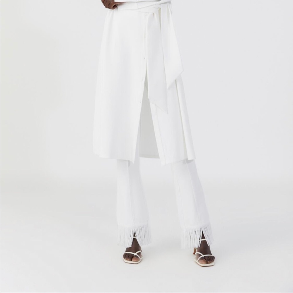 Fringed troussers